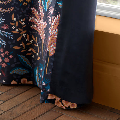 Catherine Lansfield Exotic Leaves Eyelet Curtains Light Filtering - Exotic Leaves Curtains