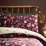 Catherine Lansfield Autumn Pumpkins Halloween Duvet Cover Set - Plum image 3