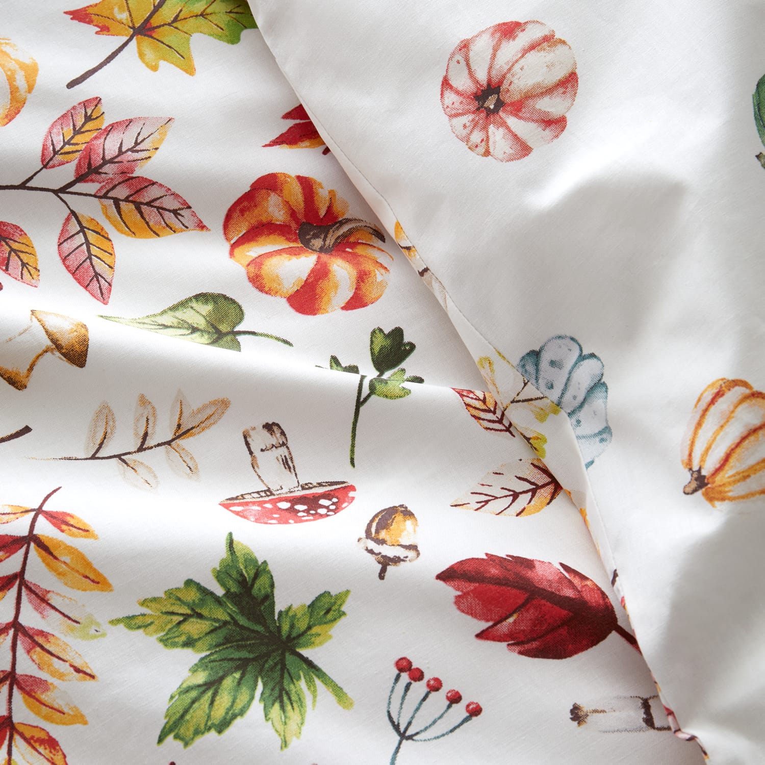 Catherine Lansfield Autumn Pumpkins Duvet Cover Set - Autumn Pumpkins Duvet Set