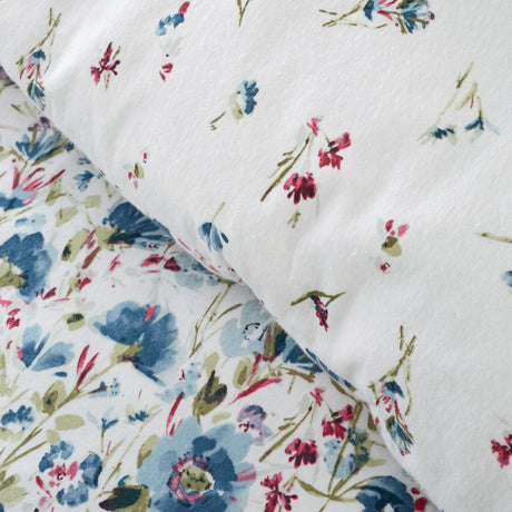 Bianca Ophelia Floral Brushed Cotton Flannelette Duvet Cover Set - Brushed Ophelia Floral Duvet Set