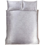Bellagio Metallic Velvet Silver Duvet Cover Set
