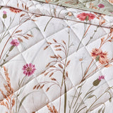 Catherine Lansfield Brushed Grasmere Floral Bedspread - Green - Brushed Grasmere Floral Bedspread