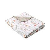 Catherine Lansfield Brushed Grasmere Floral Bedspread - Green - Brushed Grasmere Floral Bedspread