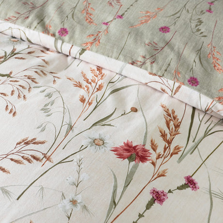 Catherine Lansfield Grasmere Floral Duvet Cover Set - Brushed Grasmere Floral