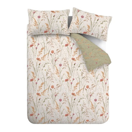 Catherine Lansfield Grasmere Floral Duvet Cover Set - Brushed Grasmere Floral
