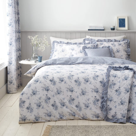 Catherine Lansfield Lucie Floral Frill Duvet Cover Set