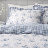 Catherine Lansfield Lucie Floral Frill Duvet Cover Set - Lucie Floral Frill Duvet Set