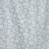 Catherine Lansfield Brooke Floral Duck Egg Blue Lined Eyelet Curtains Pair - Duck Egg Blue image 2