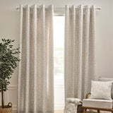 Catherine Lansfield Brooke Floral Duck Egg Blue Lined Eyelet Curtains Pair - Natural image 9