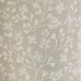 Catherine Lansfield Brooke Floral Lined Eyelet Curtains - Natural Polycotton - Brooke Floral Curtains Natural