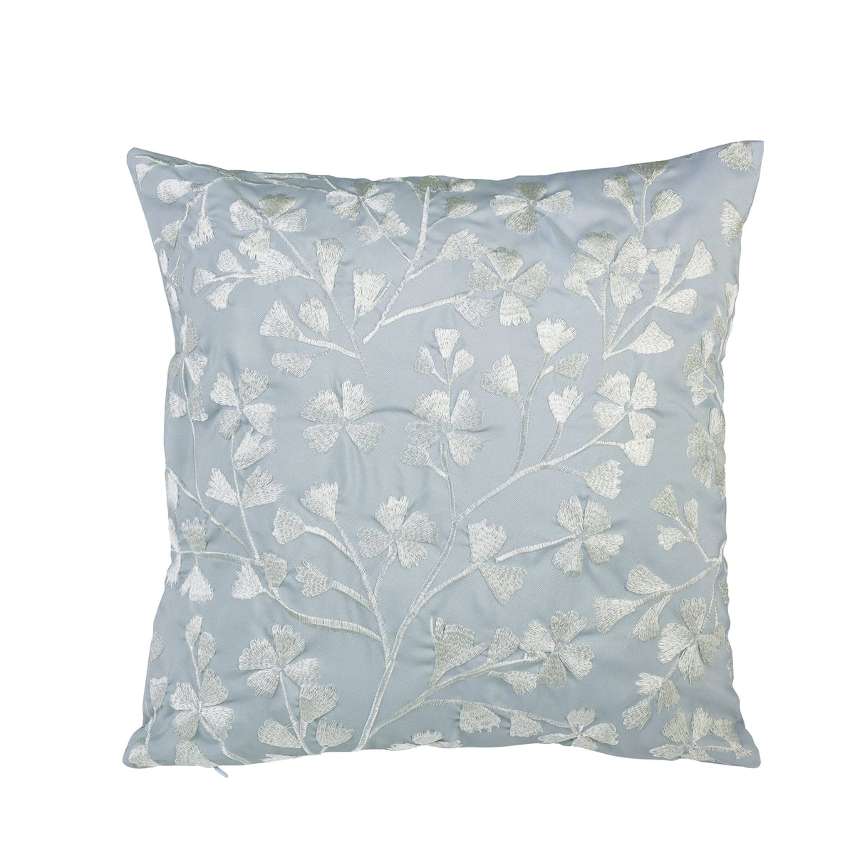 Catherine Lansfield Brooke Floral Filled Cushion 45cm x 45cm - Brooke Floral Cushion Duck Egg
