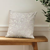 Catherine Lansfield Brooke Floral Filled Cushion 45cm x 45cm - Brooke Floral Cushion Natural
