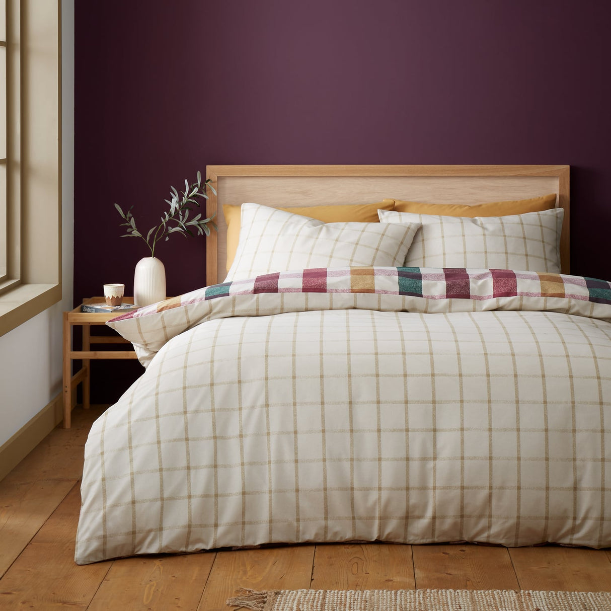 Catherine Lansfield Autumn Check Duvet Cover Set - Autumn Check Duvet Set