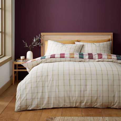 Catherine Lansfield Autumn Check Duvet Cover Set - Autumn Check Duvet Set