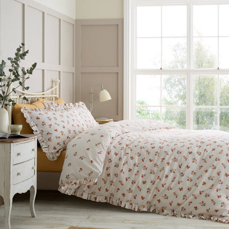 Catherine Lansfield Frill Ditsy Floral Duvet Cover Set - Frill Ditsy Floral Duvet Set