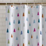 Catherine Lansfield Christmas Tree Festive Bathroom Shower Curtain