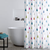 Catherine Lansfield Christmas Tree Festive Bathroom Shower Curtain - Christmas Trees Shower Curtain