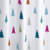 Catherine Lansfield Christmas Tree Festive Bathroom Shower Curtain - Christmas Trees Shower Curtain