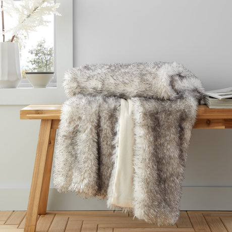 Catherine Lansfield Arctic Fox Throw