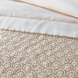 Catherine Lansfield Deco Sequin Pillowsham Pair - Deco Sequin Bedspread Champagne