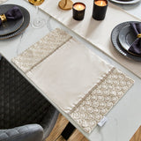 Catherine Lansfield Deco Sequin Placemats 4 Pack Silver - Deco Sequin Dining Placemat Champagne