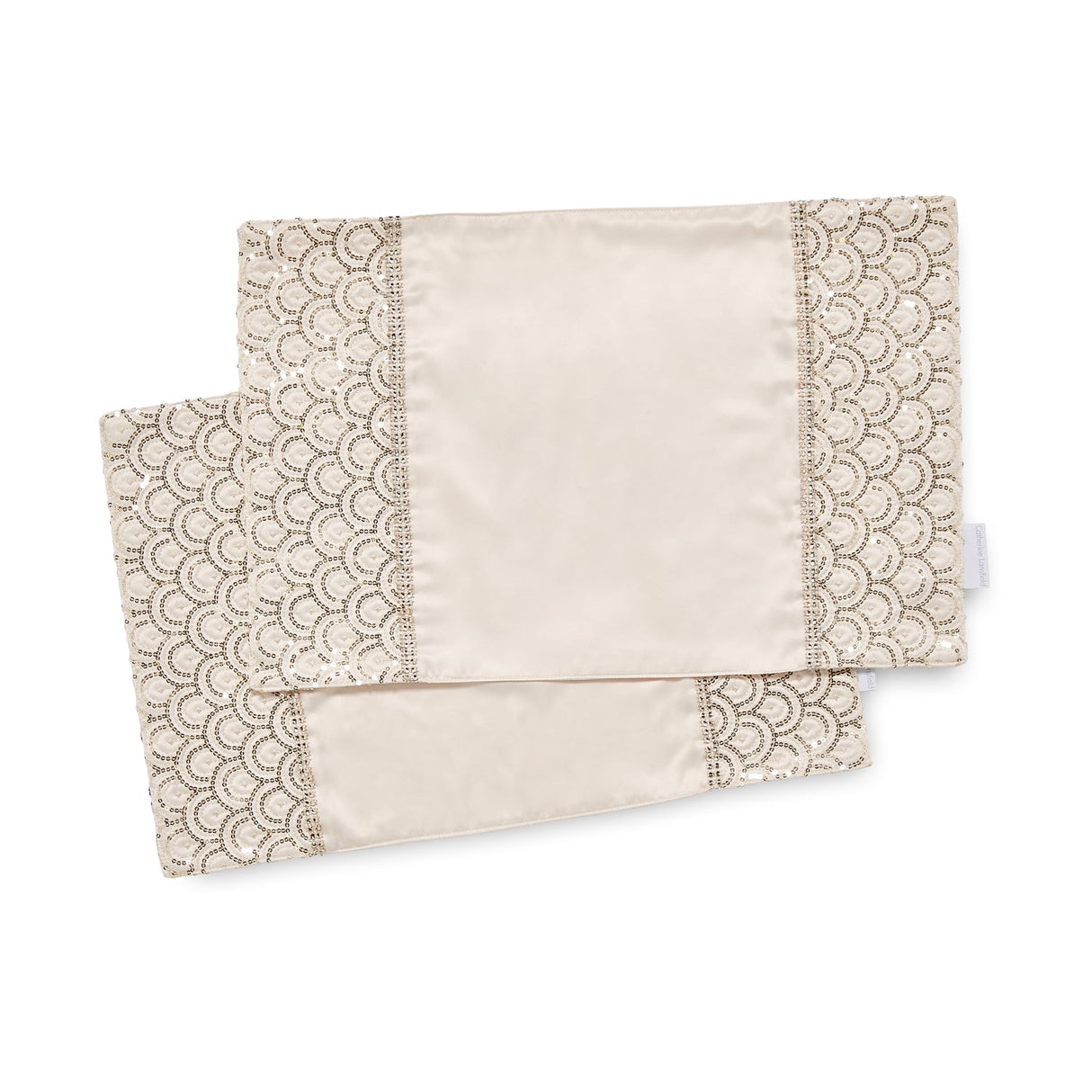 Catherine Lansfield Deco Sequin Placemats 4 Pack Silver - Deco Sequin Dining Placemat Champagne