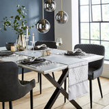 Catherine Lansfield Deco Sequin Placemats 4 Pack Silver - Deco Sequin Dining Placemat Silver