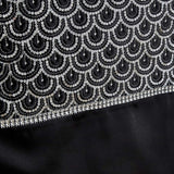 Catherine Lansfield Deco Sequin Decorative Table Runner Black - Deco Sequin Dining Runner Black