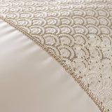 Catherine Lansfield Deco Sequin Embellished Duvet Cover Set - Deco Sequin Duvet Set Champagne