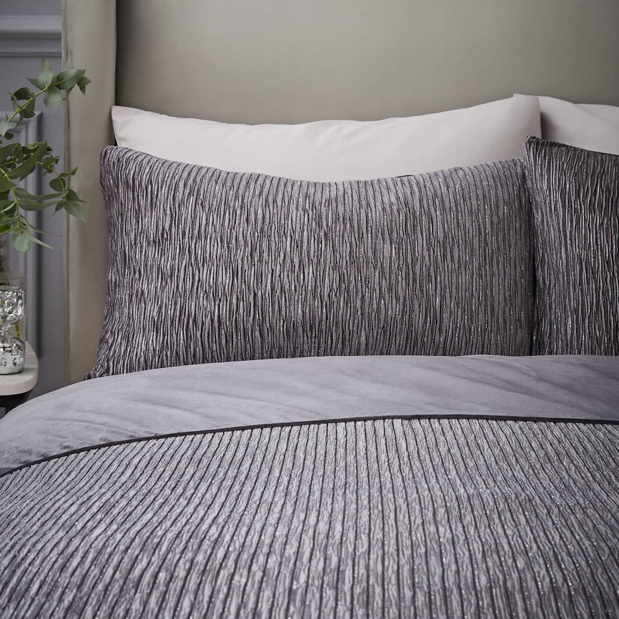 Catherine Lansfield Allure Sparkle Duvet Cover Set - Allure Sparkle