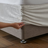 Catherine Lansfield Kingsley Divan Base Wrap - Kingsley Base Wrap Cream