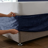 Catherine Lansfield Kingsley Divan Base Wrap - Kingsley Base Wrap Navy