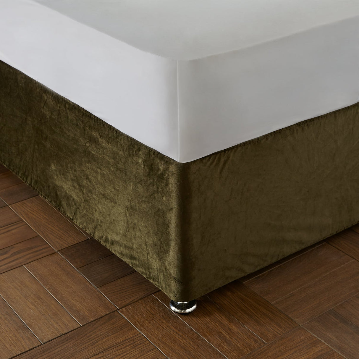 Catherine Lansfield Kingsley Divan Base Wrap - Kingsley Base Wrap Olive