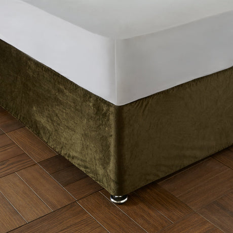 Catherine Lansfield Kingsley Divan Base Wrap - Kingsley Base Wrap Olive