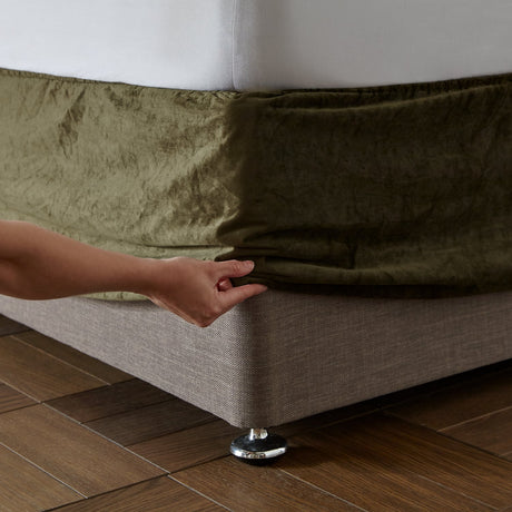 Catherine Lansfield Kingsley Divan Base Wrap - Kingsley Base Wrap Olive