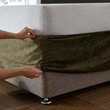 Catherine Lansfield Kingsley Divan Base Wrap - Kingsley Base Wrap Olive