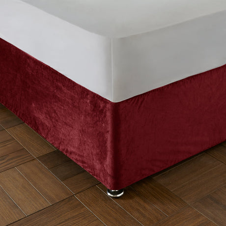 Catherine Lansfield Kingsley Divan Base Wrap - Kingsley Base Wrap Raspberry