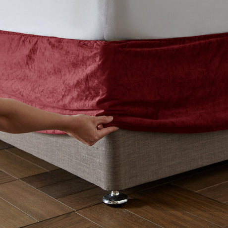 Catherine Lansfield Kingsley Divan Base Wrap - Kingsley Base Wrap Raspberry