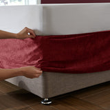 Catherine Lansfield Kingsley Divan Base Wrap - Kingsley Base Wrap Raspberry