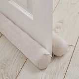 Catherine Lansfield Kingsley Cosy Draught Excluder - Kingsley Draught Excluder Cream