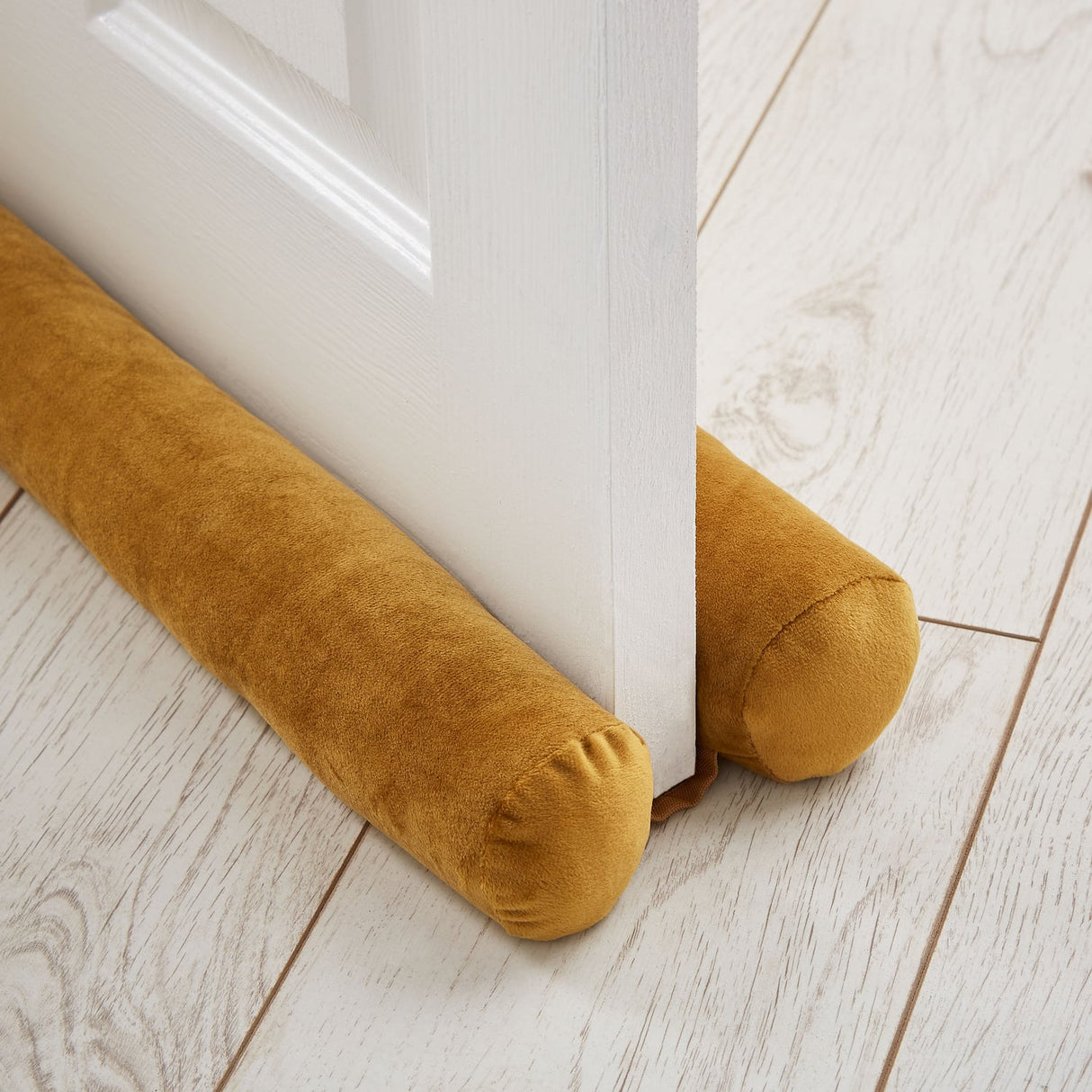 Catherine Lansfield Kingsley Cosy Draught Excluder - Kingsley Draught Excluder Ochre