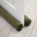 Catherine Lansfield Kingsley Cosy Draught Excluder - Kingsley Draught Excluder Olive Green