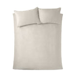 Catherine Lansfield Kingsley Matt Cream Velvet Duvet Cover Bedding Set - Kingsley Duvet Set Cream