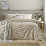 Catherine Lansfield Jacob Geo Natural Duvet Cover Bedding Set