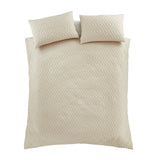 Catherine Lansfield Jacob Geo Natural Duvet Cover Bedding Set - Jacob Geo Duvet Set Natural