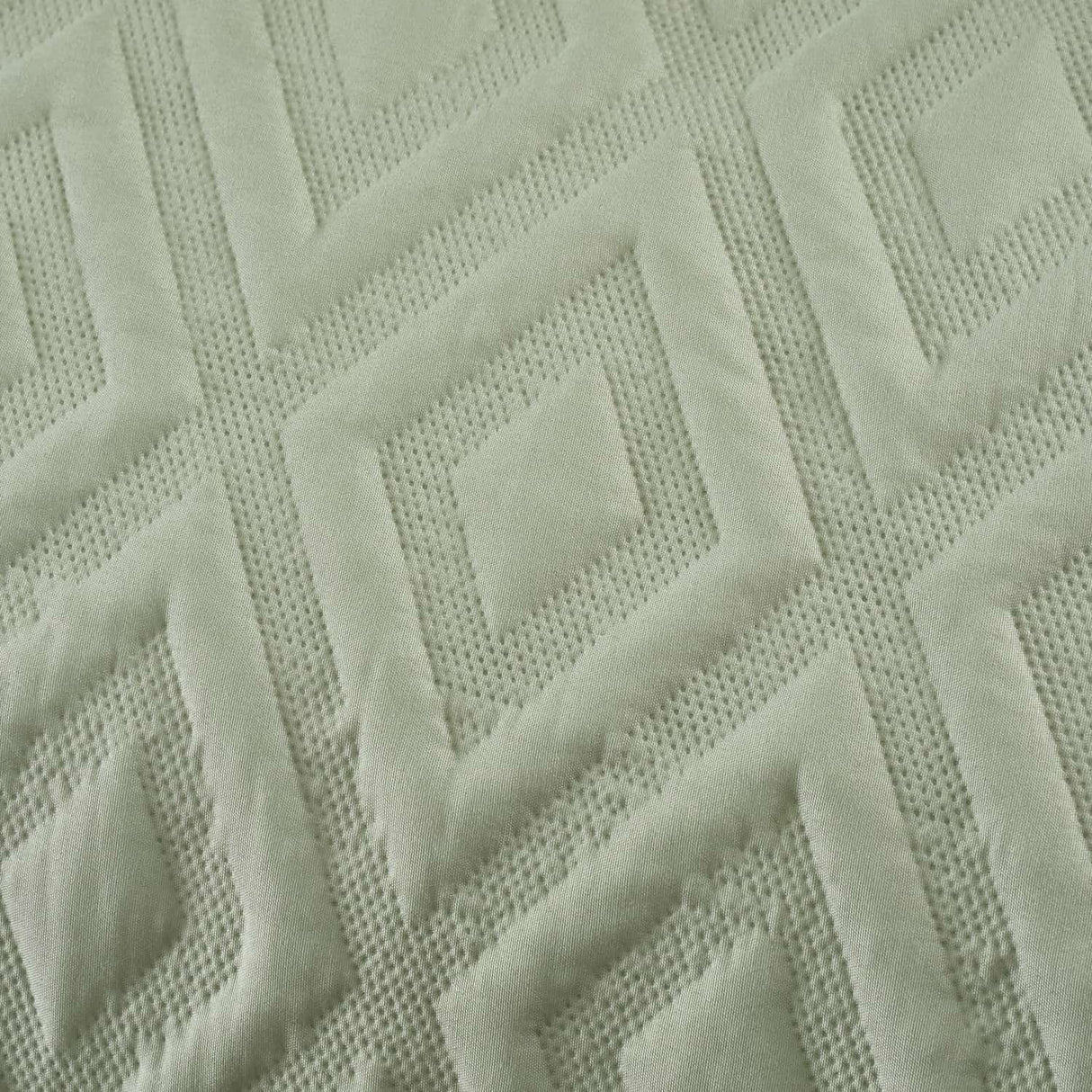 Catherine Lansfield Jacob Geo Duvet Cover Set - Jacob Geo Duvet Set Sage