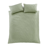 Catherine Lansfield Jacob Geo Duvet Cover Set - Jacob Geo Duvet Set Sage