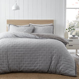 Catherine Lansfield Nori Cosy Sherpa Duvet Cover Set - Silver