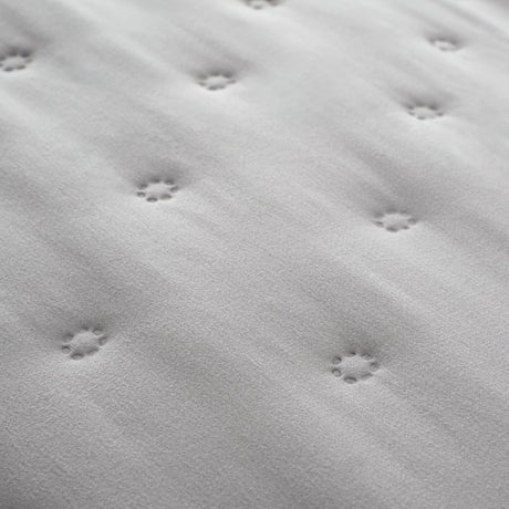Catherine Lansfield Nori Cosy Sherpa Duvet Cover Set - Silver - Cosy Nori Sherpa Duvet Set Silver