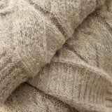 Bianca Cable Knit Cosy Throw 150cm x 200cm - Cable Knit Natural Throw